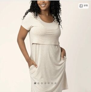 Kindred Bravely Eleanora Bamboo Maternity & Nursing Lounge Dress